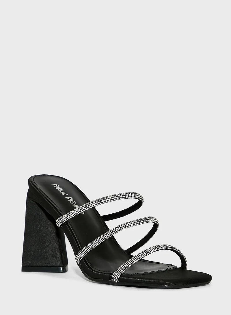 PUBLIC DESIRE Multi Strap High Heel Sandals