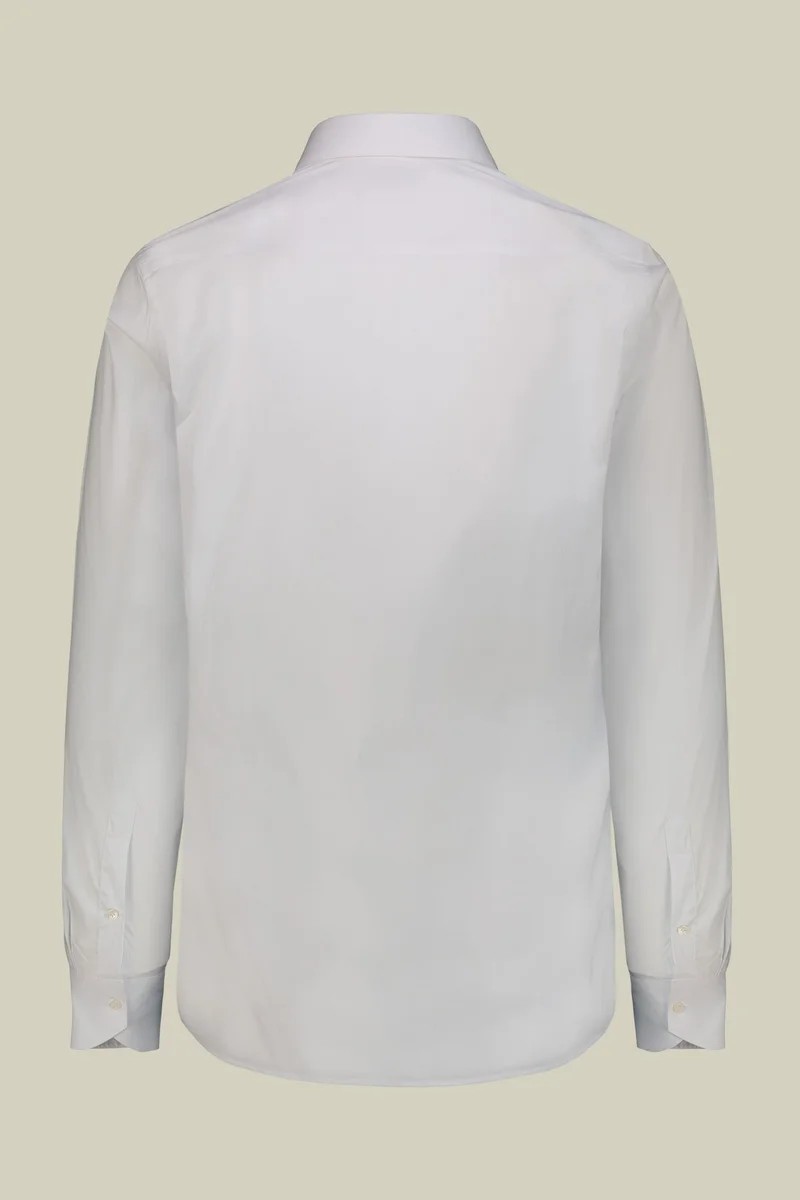 Doppelganger White Men's shirt with classic collar in slightly elasticized technical fabric suitable for cufflinks - White for Men | Best Price UAE