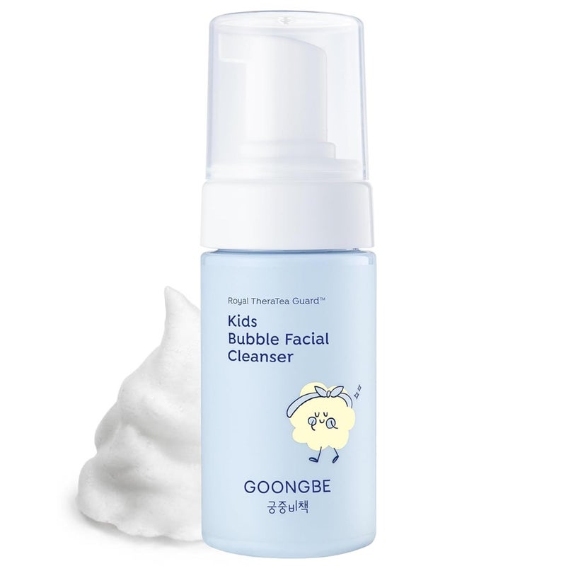 GOONGBE Kids Bubble Face Wash â€“ Tear-Free Micellar Foam Cleanser for Sensitive Skin â€“ Gentle Sunscreen Removal, Low pH with Panthenol & Cica â€“ Pump Foam, Allergen-Free, 3.38 fl oz - Image 1