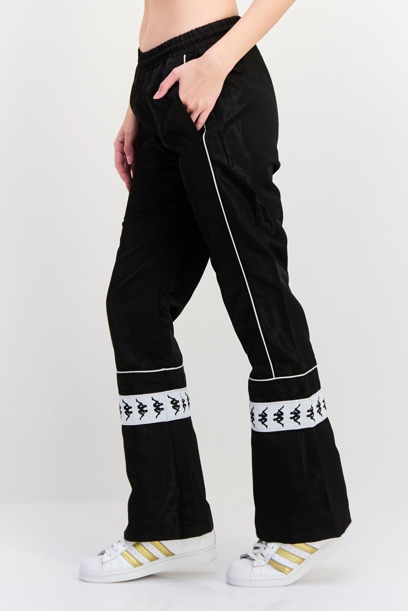 Kappa Women Sportswear Fit Brand Logo Track Pants, Black - Image 3