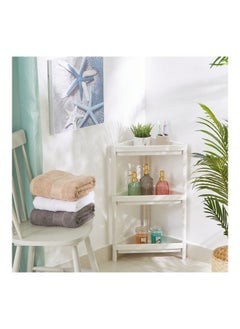 Home Box Allure Triangular 3-Tier Bathroom Caddy White 26x10x19.5cm  - Image 5