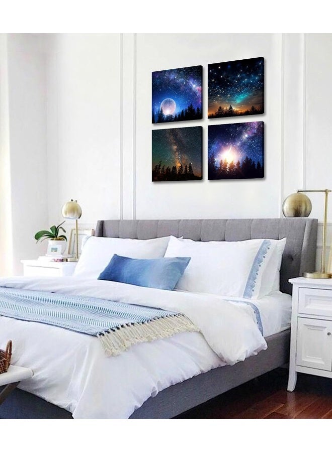 DJSYLIFE Galaxy Wall Decor for Boys Room Canvas Wall Art - Image 4