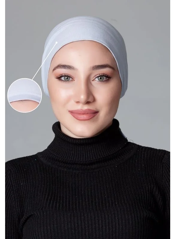 ناناك Light Gray Combed Non-Slip Bonnet