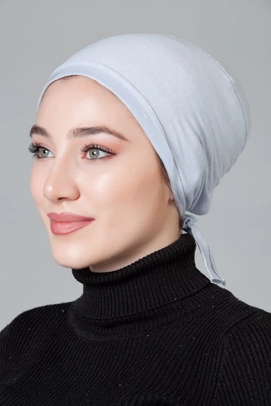 ناناك Light Gray Combed Non-Slip Bonnet