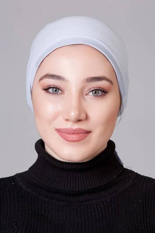 ناناك Light Gray Combed Non-Slip Bonnet
