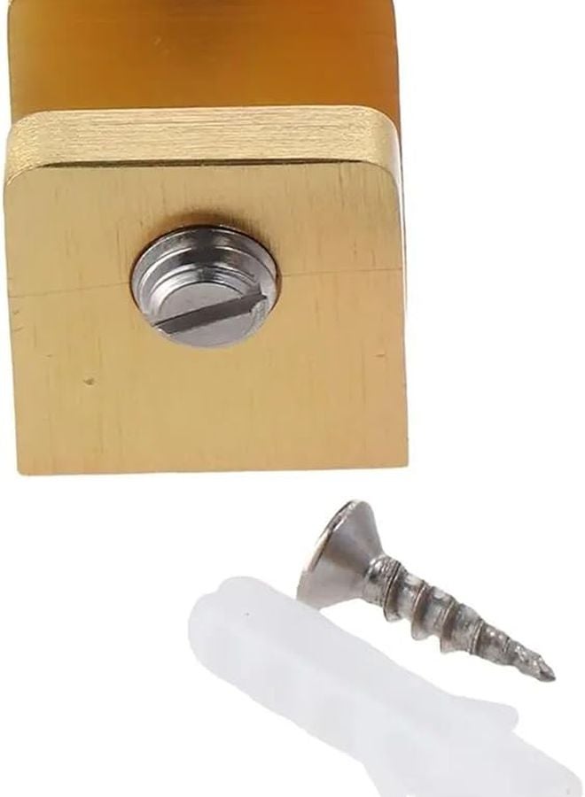 Gold Frameless Solid Brass Shower Glass Clamp Bracket 8pcs For 6 10mm Rectangular Fixed Panel - Image 3