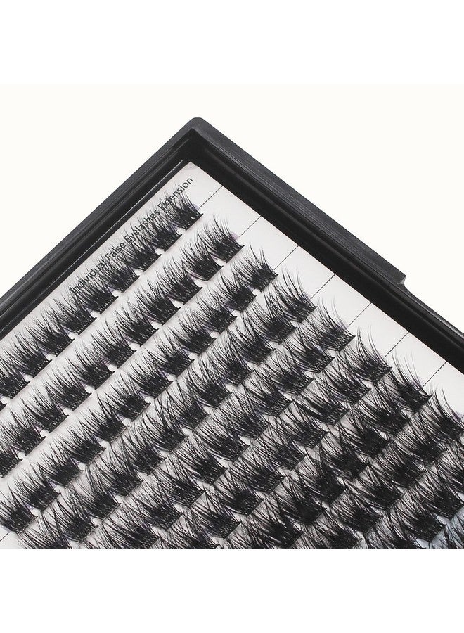 Hannahool 10Rows,Large Pack Grafting Mixed 10121416Mm;141618Mm;121416Mm Wide Stem Cluster Eyelashes D Curl Individual False Eyelashes Home Diy Eye Lashes Extensions (Mixed 121416Mm) - Image 5