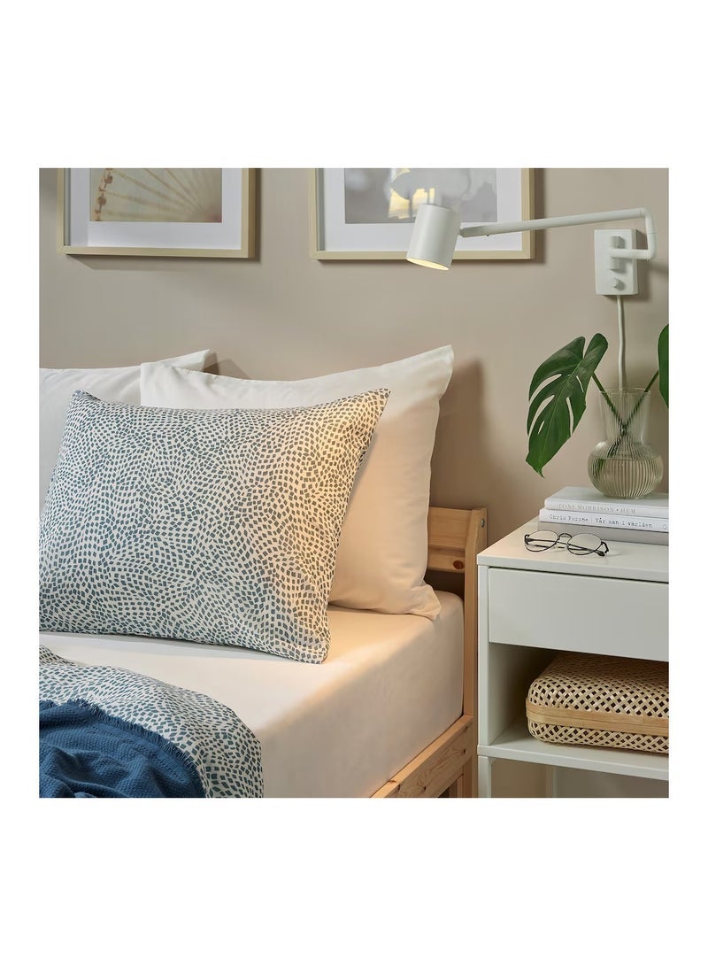 STRBOXONG SINGLE Bedsheet Soft Cotton Fibre Breathes Fitted Sheet Non-Shrink White 90x200 cm - Image 3