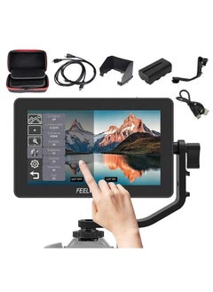 F6 Plus+Battery + Charger +Carrying Case 6 inch Touch Screen DSLR Camera Field Monitor with HDR 3D LUT Small Full HD 1920x1080 Support 4K Input Output