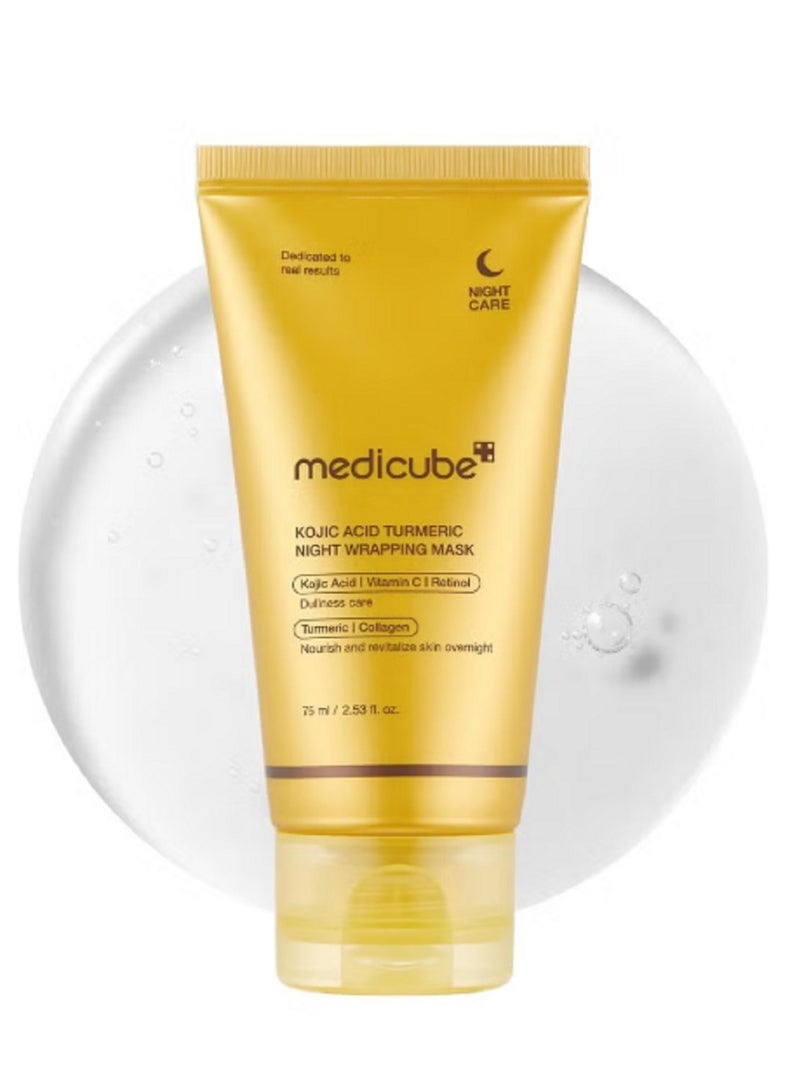 ميديكيوب قناع ميدكيوب الليلي للتفتيح المكون من حمض الكوجيك والكركم - Image 1