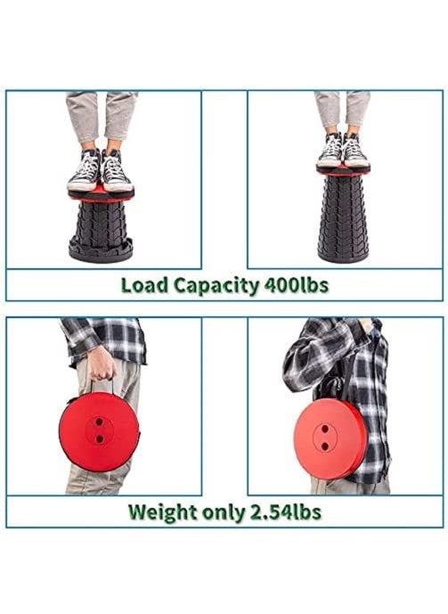 Amaxone Amaxone Retractable Folding Stools Portable Lightweight for Indoor and Outdoor Traval Fishing Camping Garden Use  - Image 3