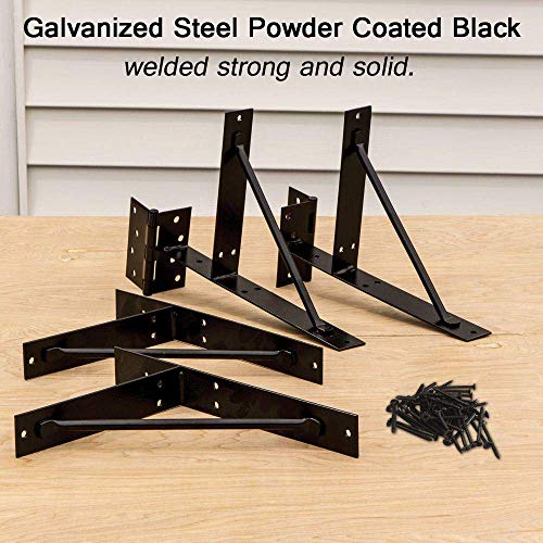 Mofeez Corner Brace Bracket No Sag Kit for Shed Doors, Driveway Gates, Corral Gates, Wood Windows - Image 2