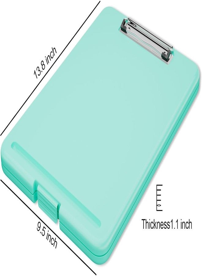 لوحة كتابة ومشبك بتصميم صندوق لامع A4، مع حافظة تخزين للأوراق والمستندات (مجموعة متعددة الألوان من قطعة واحدة) - Image 2