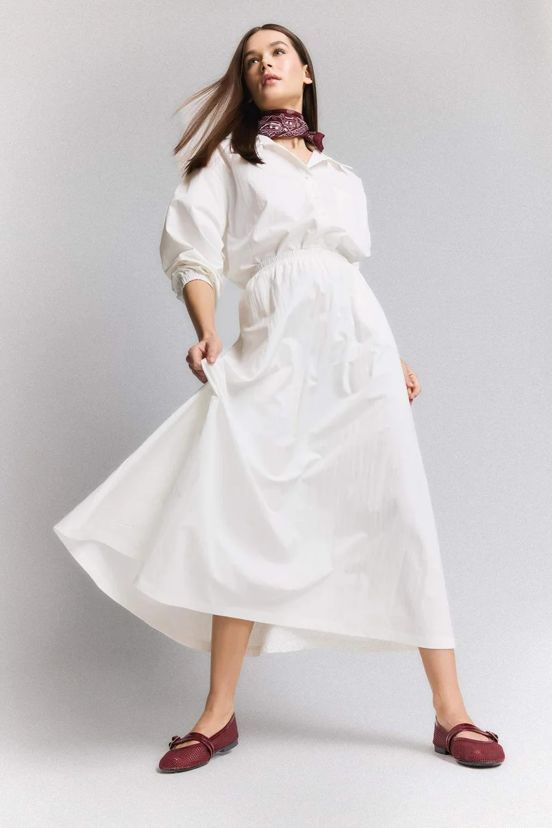 DeFacto A Cut High Waist Maxi Skirt