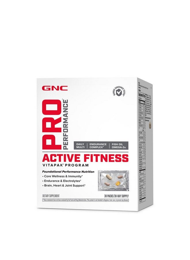 GNC Pro Performance Active Fitness Vitapak Program | 30 Servings - Image 1