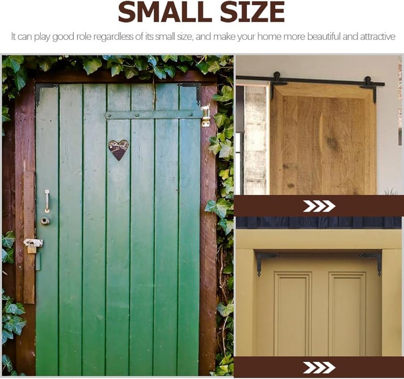 Heavy Duty Iron Corner Brace Brackets 4 Pack Flat Right Angle Support For Furniture - Image 3