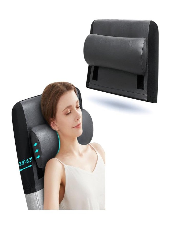 Zelen Recliner Pillow for Head Couch Neck Pillow Leather for Recliner Chair Rest Cushion Neck Support Pillow Office Chair Recliner Headrest Head Support Pillow with Headrest Cover - Image 1