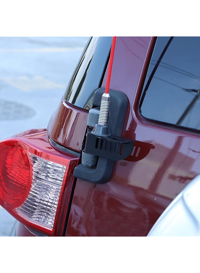 حامل هوائي الباب الخلفي مناسب لسيارة Toy@Ta Fj Cruiser 2007-2021، حامل هوائي الباب الخلفي للسيارة، ملحقات حامل الهوائي الخارجي (الطراز A) - Image 3