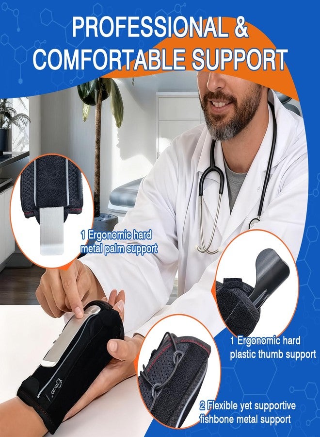 HKJD Wrist Brace with Thumb Support (Black, One Size, Right Hand) - Image 4