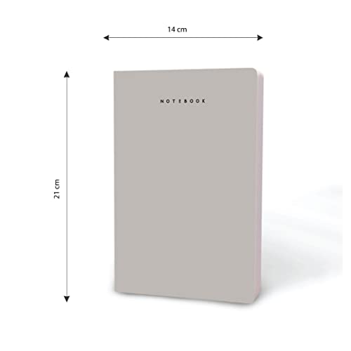FACTOR NOTES A5 Notebook: 90 GSM | Ruled | 160 Pages (Neutral Grey) - Image 3
