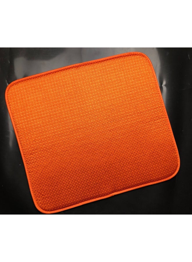 Daily Use Dining Kitchen Utensils Cup Coasters Table Mat Placemats Dish Towels Napkins-Color:Orange - Image 1
