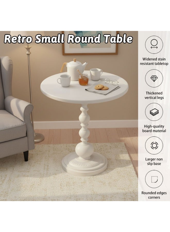Sinyin Round Metal Side Table, Accent Table for Living Room, Bedroom & Office - Image 3