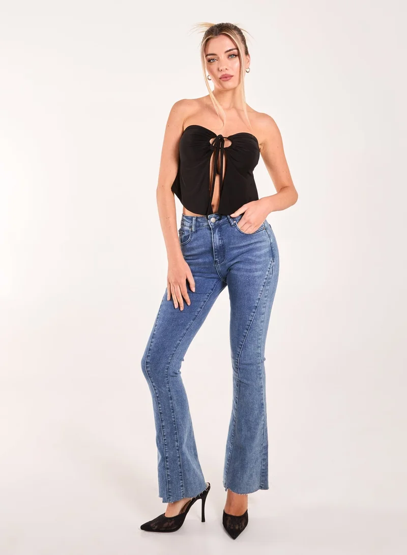 Pink Vanilla  Keyhole Butterfly Bandeau Top for Women | Best Price UAE