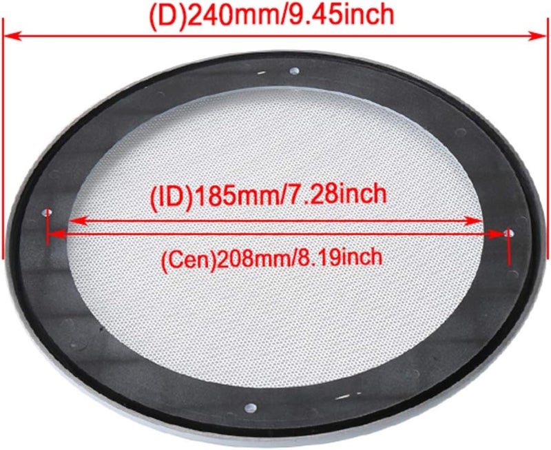 RDEXP 8 Inch White Car Speaker Grille Mesh Cover - DIY Speaker Accessory - Image 4