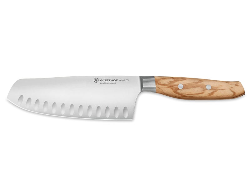 Wsthof Wsthof AMICI 7 Hollow Edge Santoku Knife Tan 
