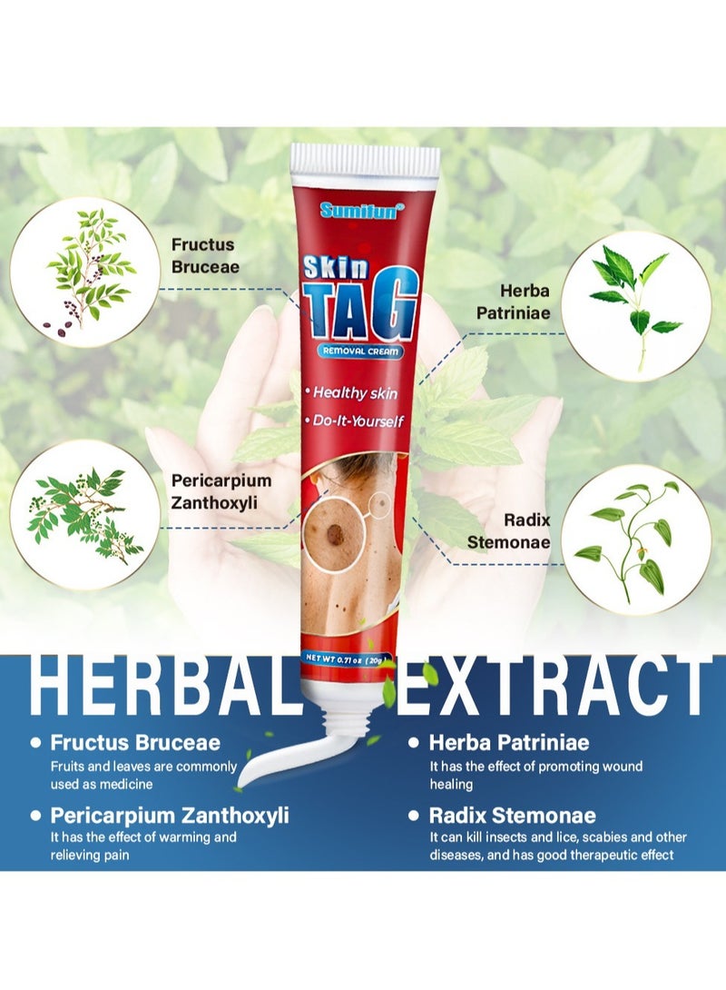 سوميفون كريم إزالة الطغوات الجلدية، إزالة الثآليل، إزالة الشامات وتنعيم البشرة، طغوات الجلد لعلاج شائع فعال وآمن 20 جرام - Image 5