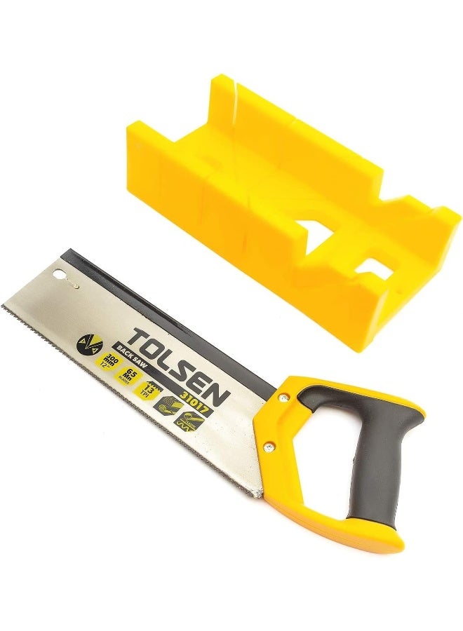 TOLSEN Tolsen Mitre Box With Back Saw Set, 31017, 300Mm  - Image 4