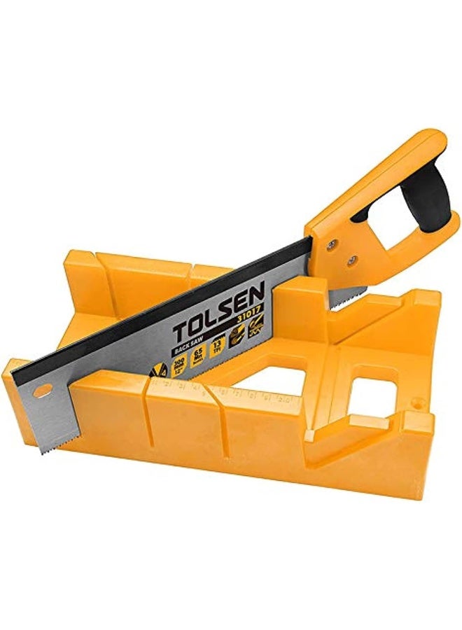TOLSEN Tolsen Mitre Box With Back Saw Set, 31017, 300Mm  - Image 1