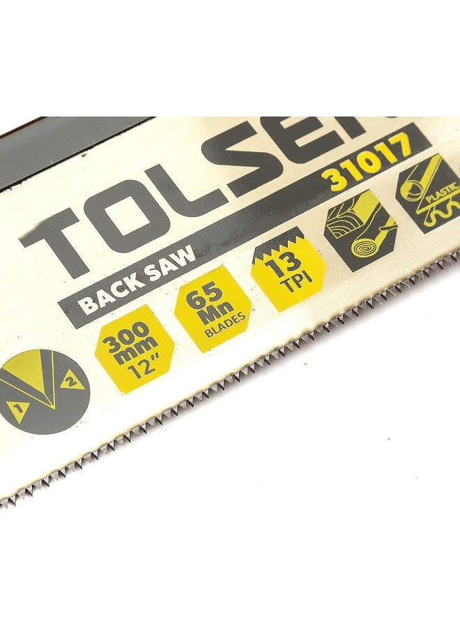 TOLSEN Tolsen Mitre Box With Back Saw Set, 31017, 300Mm  - Image 3