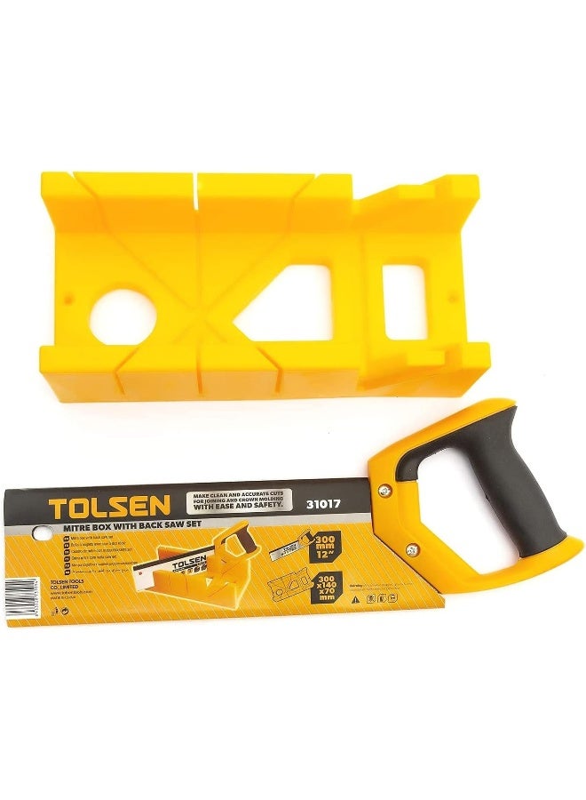 TOLSEN Tolsen Mitre Box With Back Saw Set, 31017, 300Mm  - Image 5