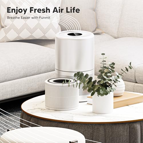 Funmit Core 300 Replacement Filter for LEVOIT Core 300, Core 300S and Core 300-P Air Purifier, 3-in-1 H13 True HEPA Filter Replacement, Compared to Part # Core 300-RF, 2 Pack, White - Image 3