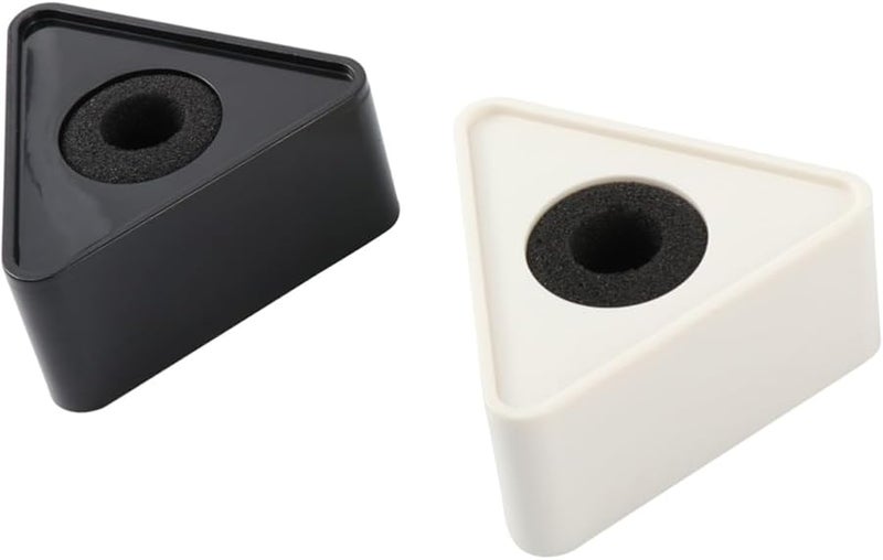 Triangular Microphone Stand Protector Abs Plastic Easy Carry Display Area for Interviewers - Image 1