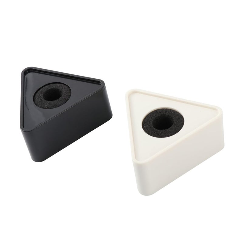 Triangular Microphone Stand Protector Abs Plastic Easy Carry Display Area for Interviewers - Image 2