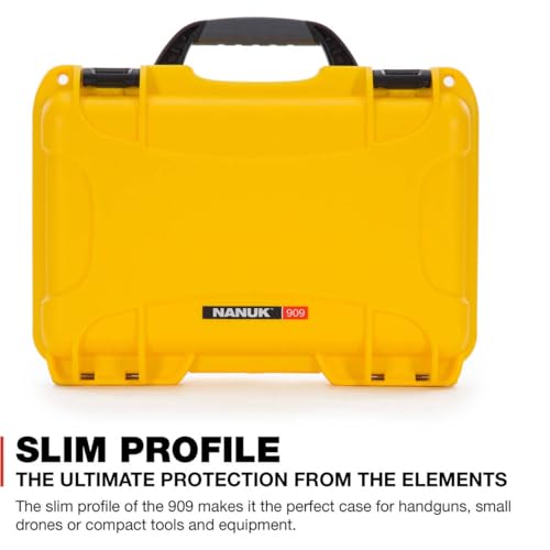 Nanuk 909 Case with Foam, Yellow - Image 3