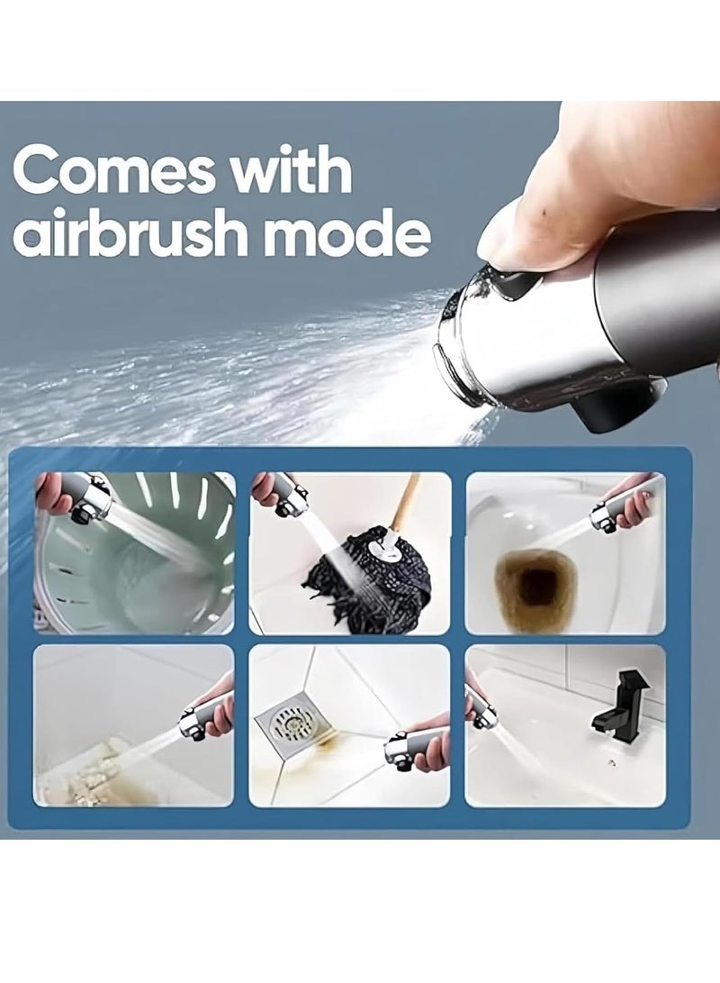 Loquat New Generation 3-Function Water-Saving Pressurized Shower Head with Massage Tip, Filter, Stop on - Image 3