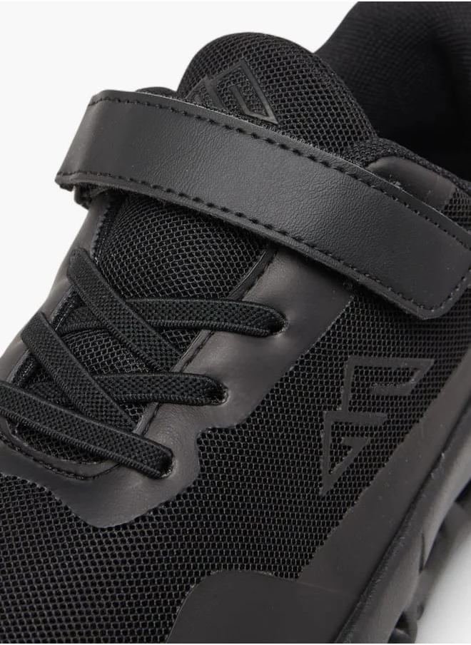 شو اكسبرس Boys Panelled Sneakers with Hook and Loop Closure