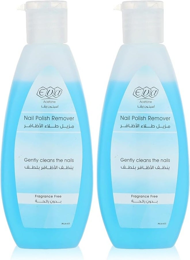 إيفا أسيتون مزيل طلاء الأظافر خالي من العطر 100م 1+1