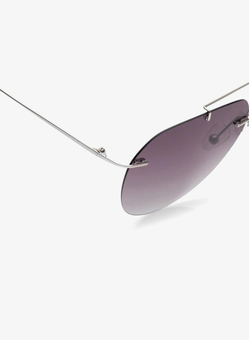 fastrack Polarized Sunglasses Silver Frame Purple Mirror Lens 59mm  - R058PR3PV - Image 5