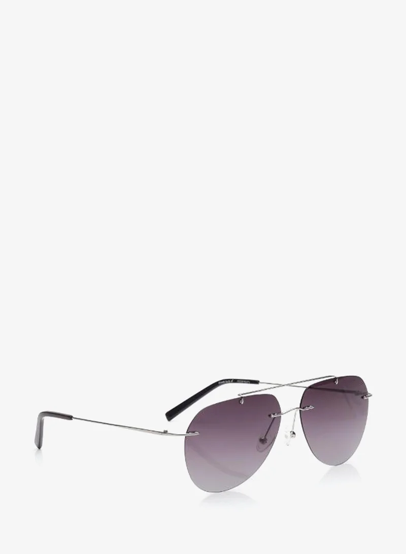 فاستراك Polarized Sunglasses Silver Frame Purple Mirror Lens 59mm  - R058PR3PV