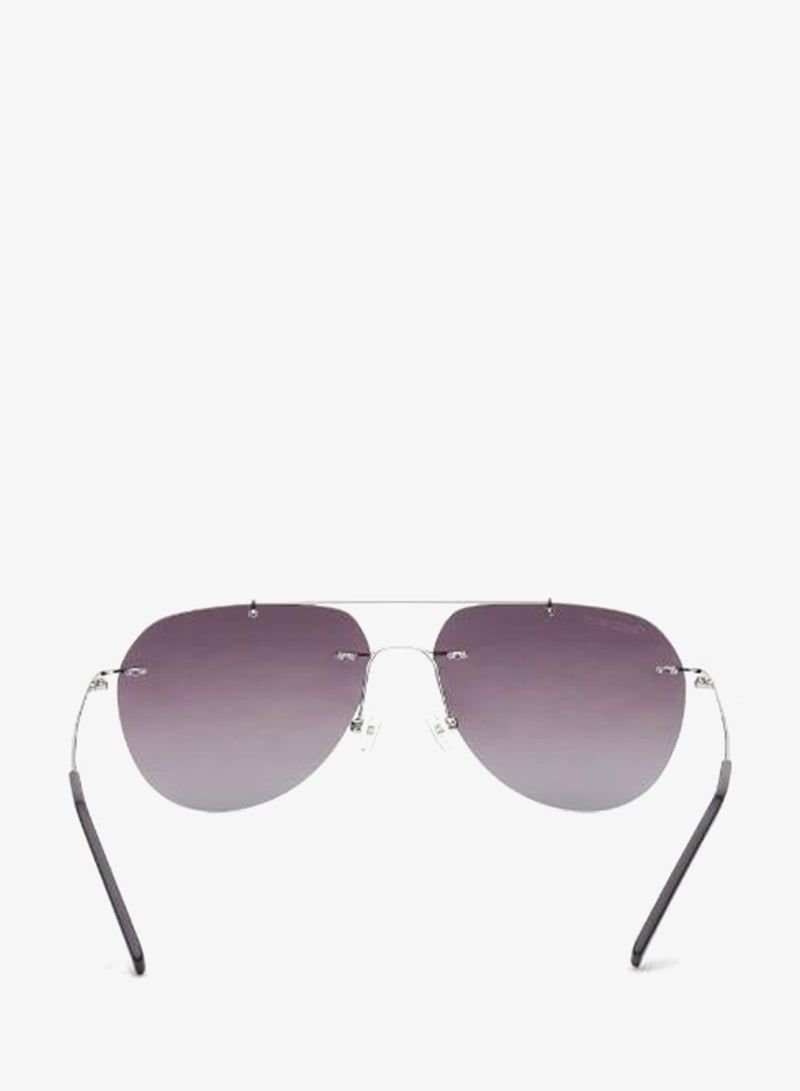 fastrack Polarized Sunglasses Silver Frame Purple Mirror Lens 59mm  - R058PR3PV - Image 4