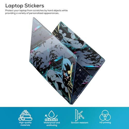 Inkykart Full Body Laptop Skin/Sticker/Cover Bubble-Free| Laminated| Removable| HD Quality Sticker for Laptops Upto 15.6 Inches Compatible with Hp/Dell/Acer/Lenovo/Asus etc.(DSGN-206) - Image 2