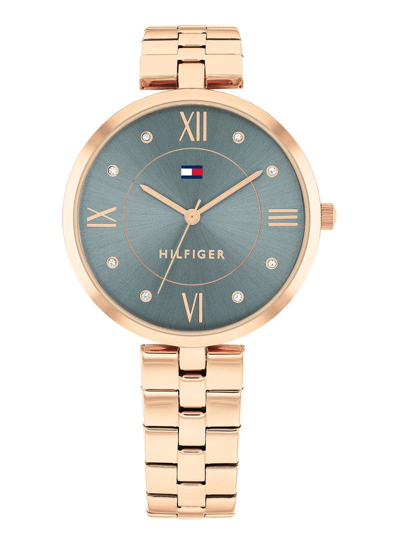 TOMMY HILFIGER Women's Analog Round Shape Stainless Steel Wrist Watch 1782686 - 34 Mm - Image 1