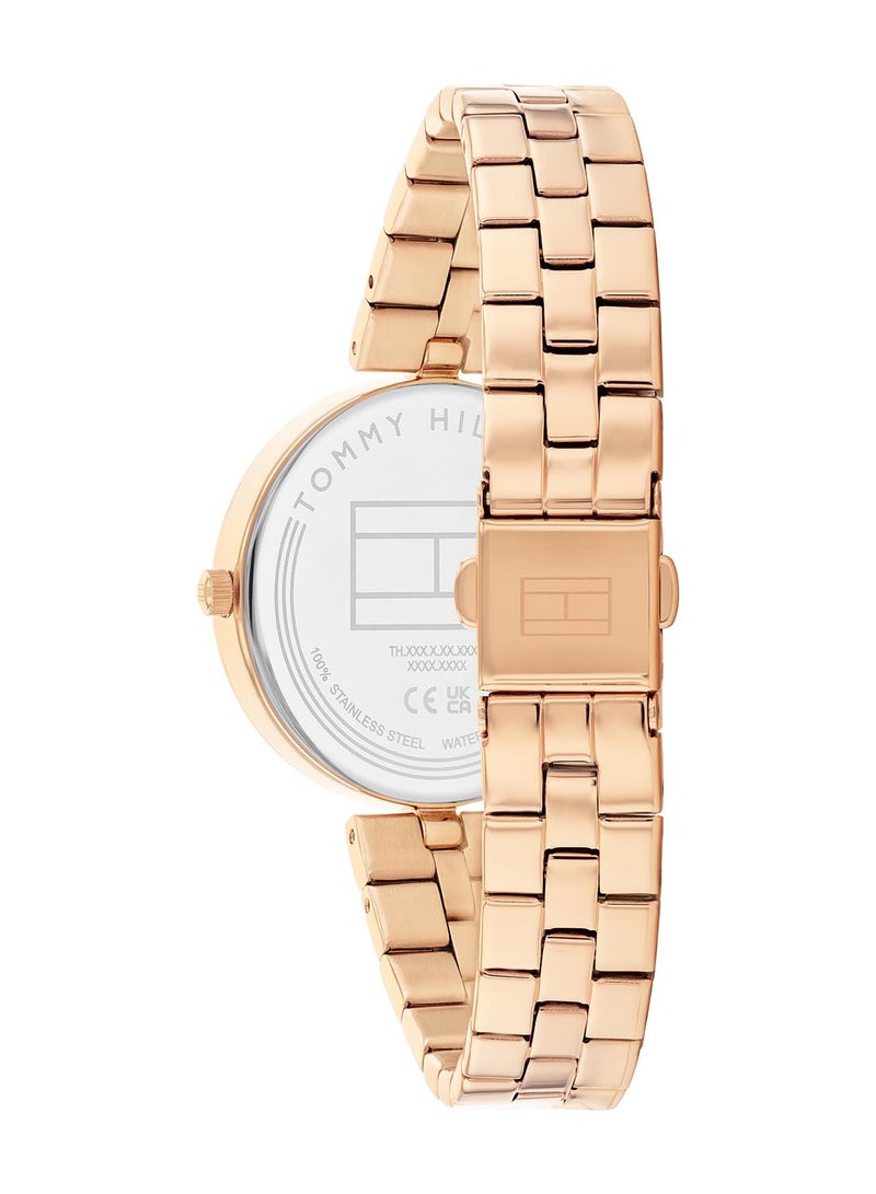 TOMMY HILFIGER Women's Analog Round Shape Stainless Steel Wrist Watch 1782686 - 34 Mm - Image 3