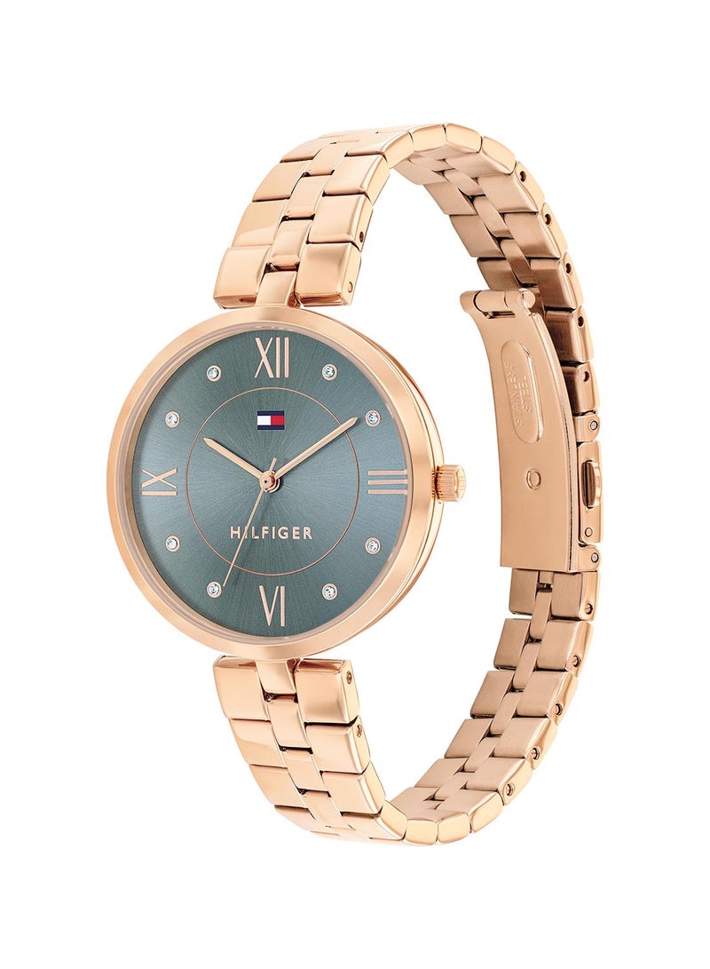TOMMY HILFIGER Women's Analog Round Shape Stainless Steel Wrist Watch 1782686 - 34 Mm - Image 2