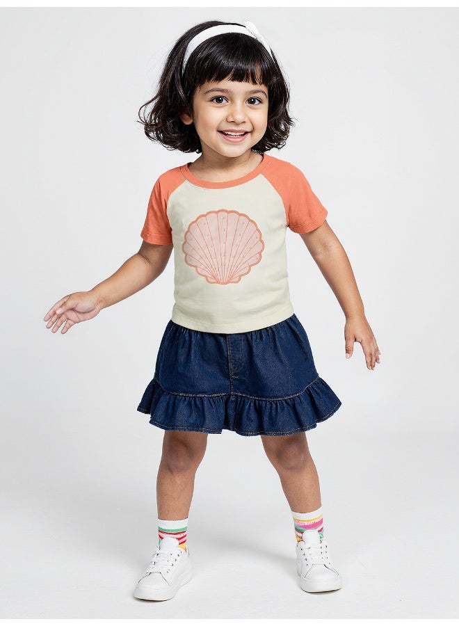 The Souled Store Miss Sunshine T-Shirt & Shorts Set for Kids - Image 1