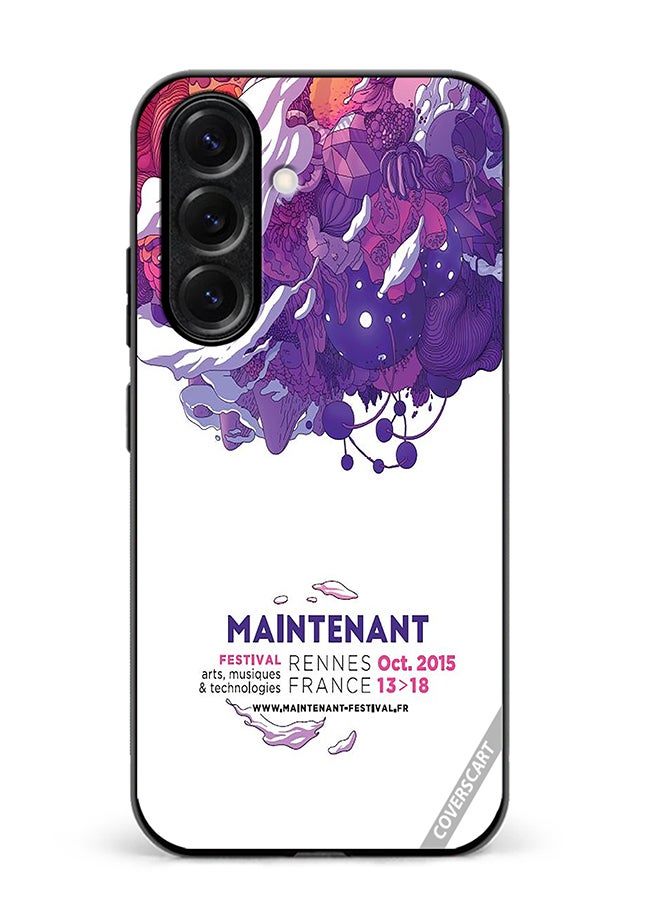 VR CREATIVE Protective Case Cover For Samsung Galaxy S25 Maintenant Festival Modern Event Design Multicolour